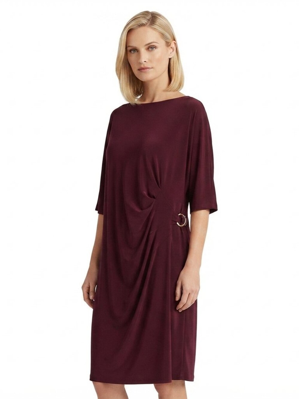 Chic Purple Midi Dress